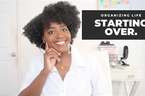 Starting Over: Organizing Your Life in One Planner #organizedlife #getstarted