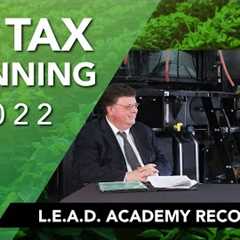 Tax Planning for Ag 2022